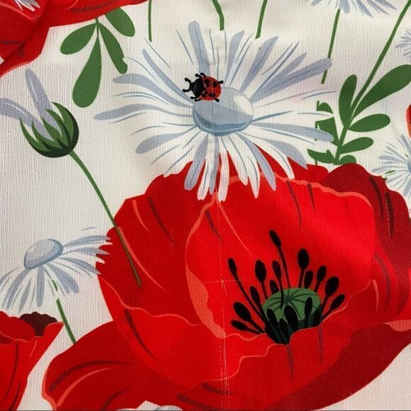 L’Atiste By Amy High Waisted Wide Leg Floral Cropped Pants size Small - Picture 14 of 15